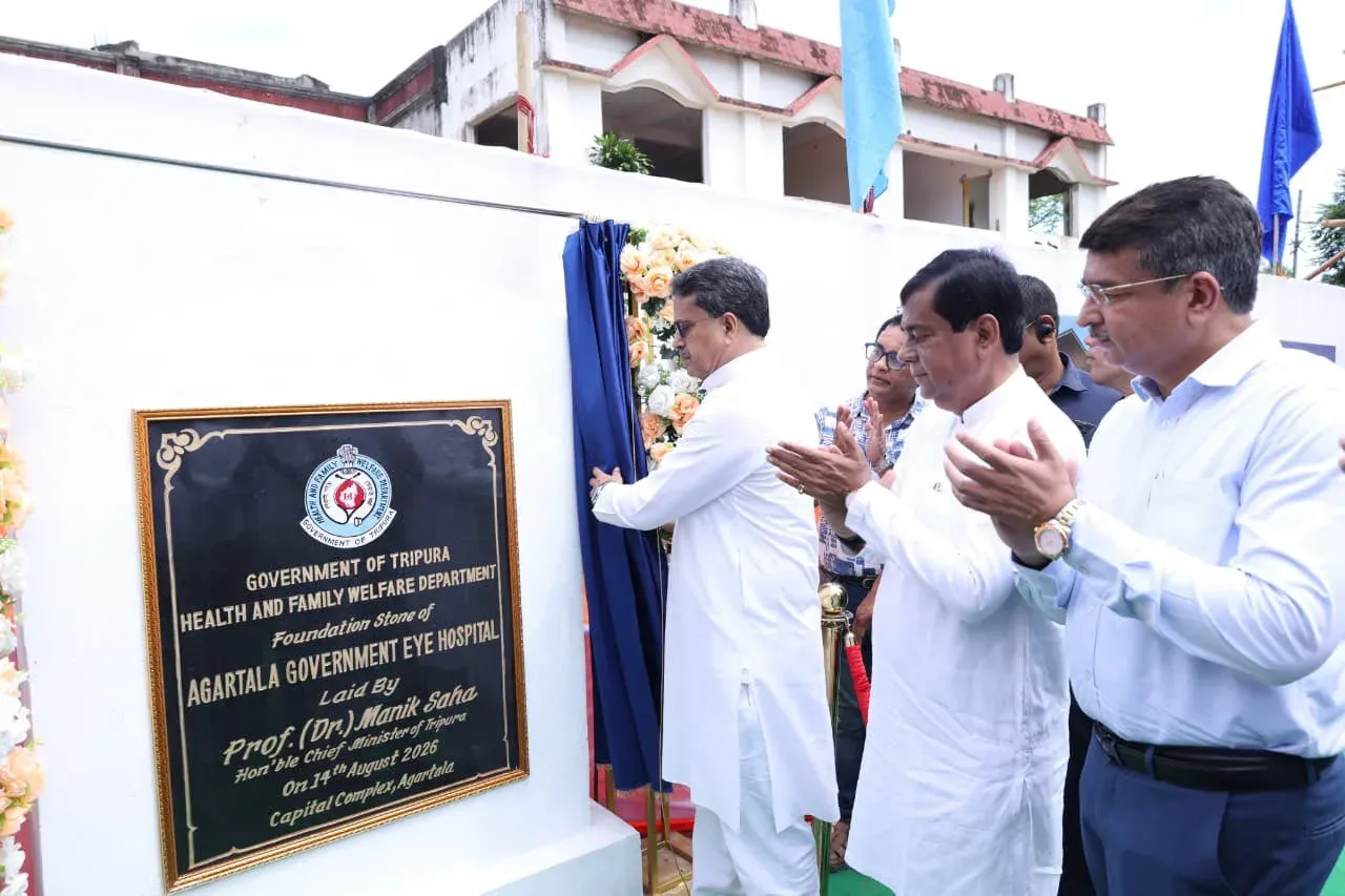 CM Manik Saha lays foundation for Tripura's new eye hospital