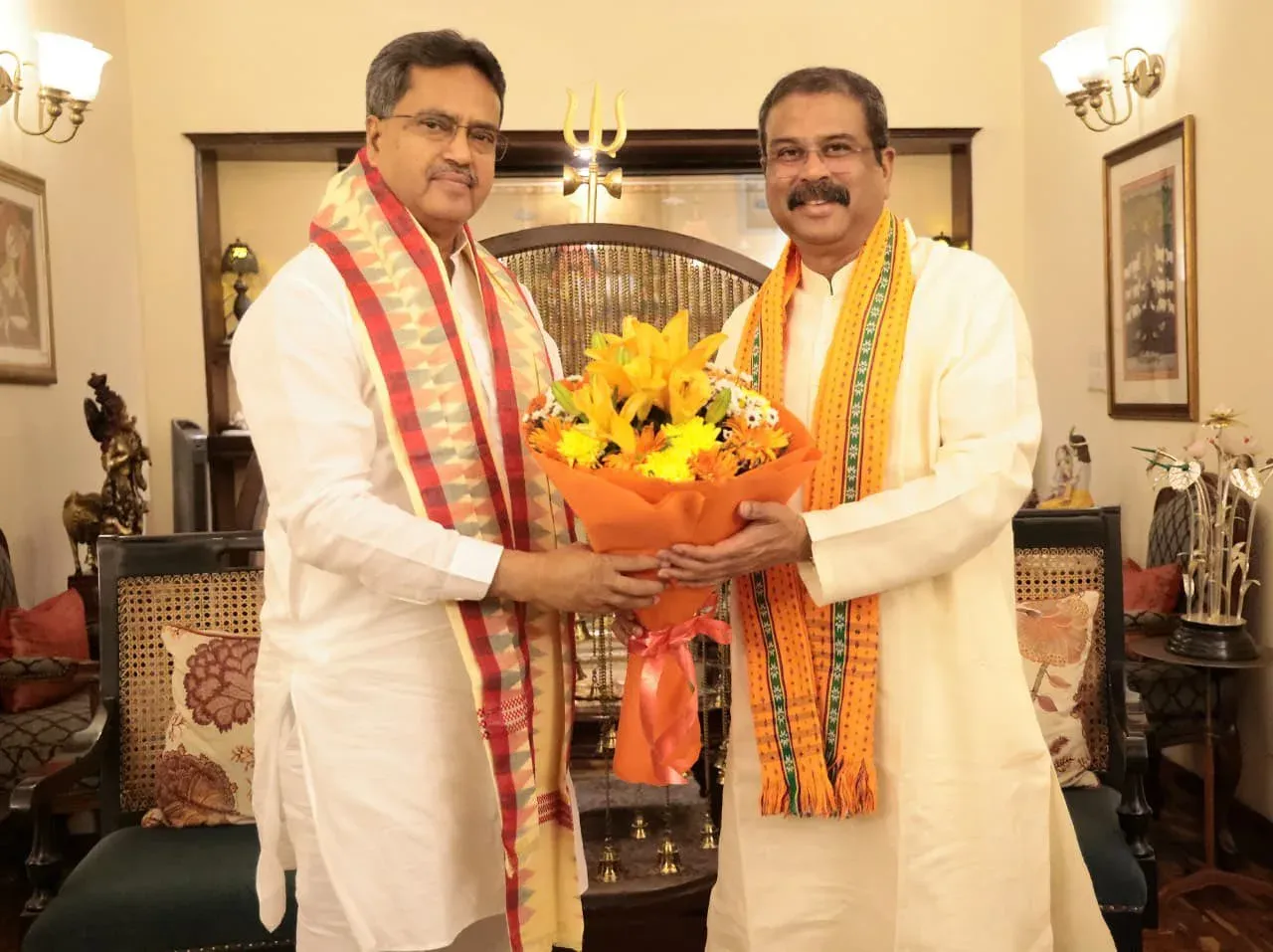 CM Manik Saha Meets Union Education Minister on Tripura Schools