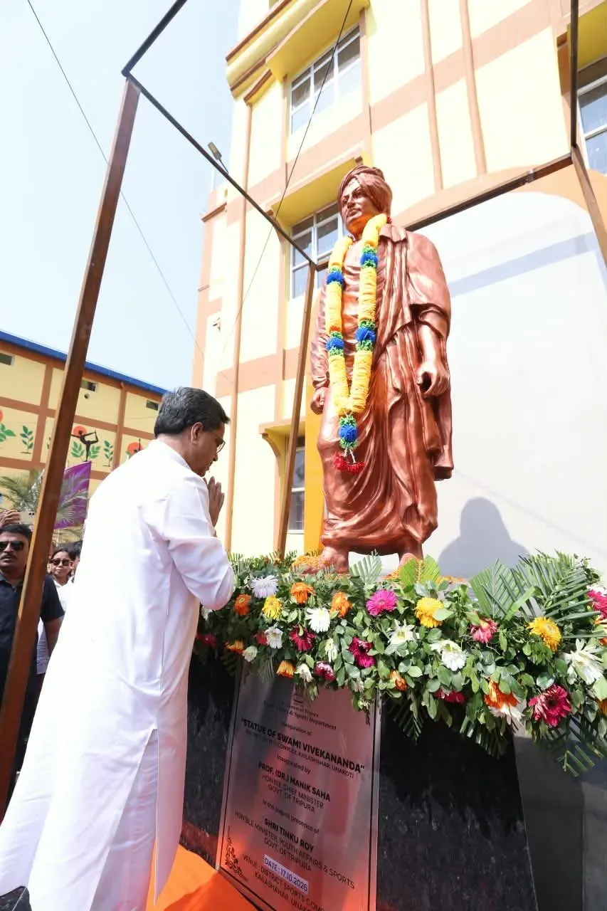 CM Manik Saha Opens Indoor Sports Hall in Kailashahar