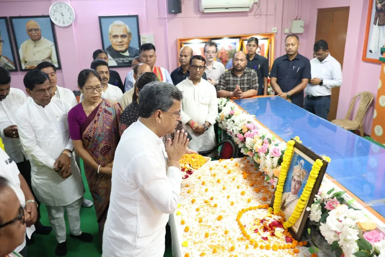 CM Manik Saha pays tribute to Maharaja Bir Bikram on 118th birth anniversary