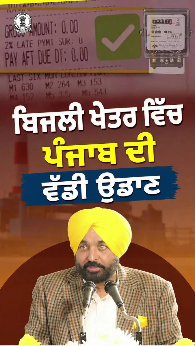 CM Mann Sets New Benchmark for Punjab's Power Sector