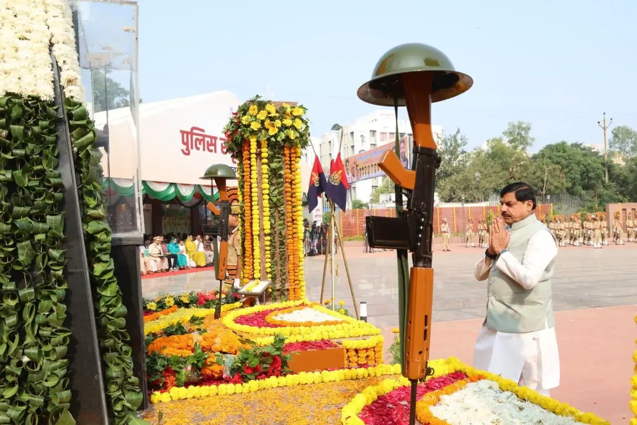 MP CM Mohan Yadav announces welfare measures for police, martyrs' families on Commemoration Day