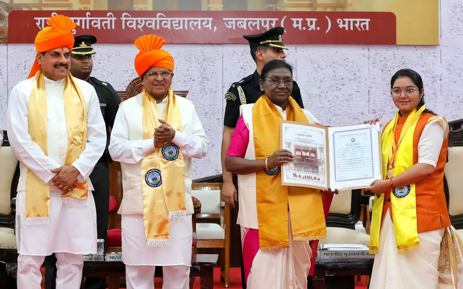CM Mohan Yadav at Rani Durgavati University 36th Convocation