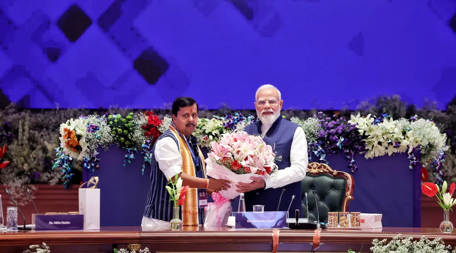 CM Mohan Yadav Attends NDA Meet, Congratulates PM Modi