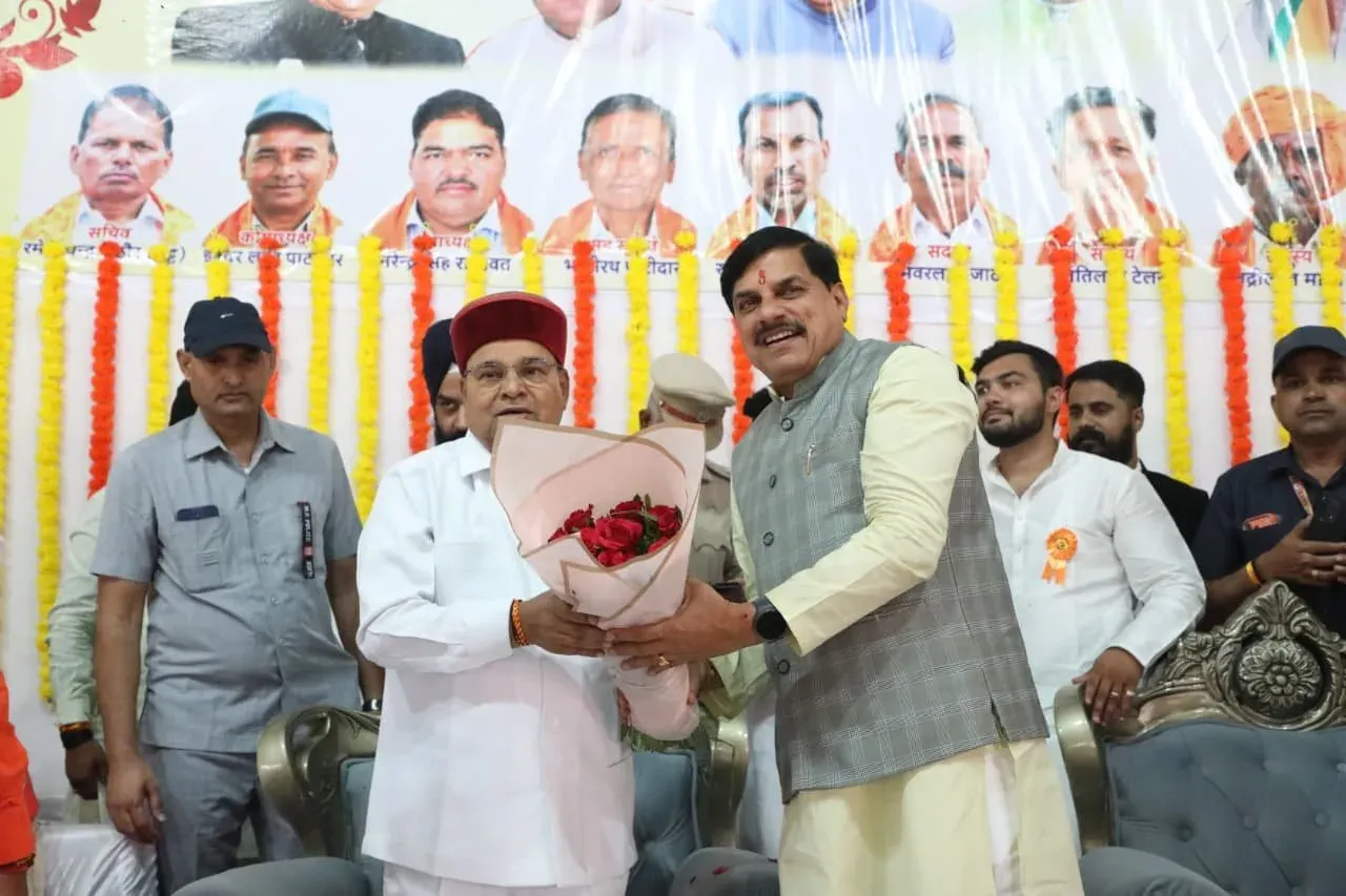 CM Mohan Yadav Attends Temple Consecration in Nagda, Ujjain