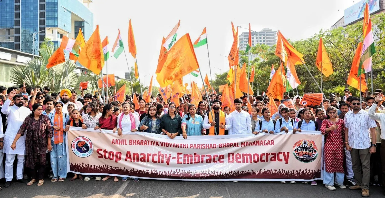 CM Mohan Yadav Backs ABVP Rally in Bhopal Against 'Anarchy'