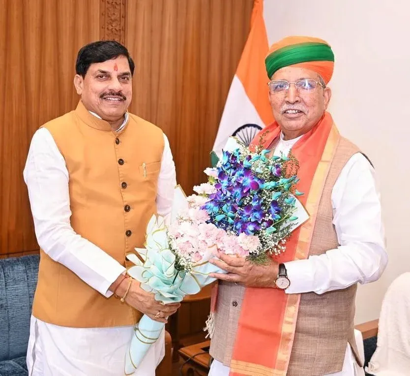 CM Mohan Yadav Calls on Union Law Minister Meghwal in Delhi