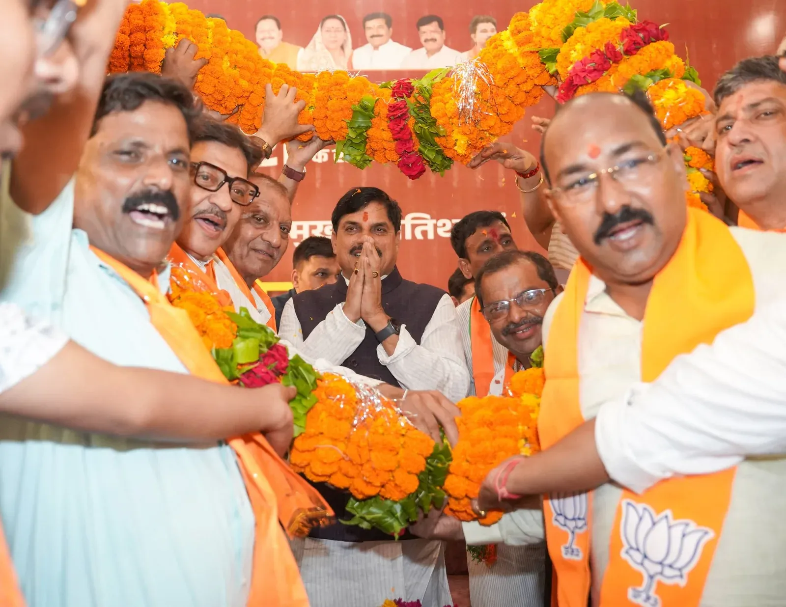 CM Mohan Yadav Holds Trader Meet in Datia with BJP Leaders