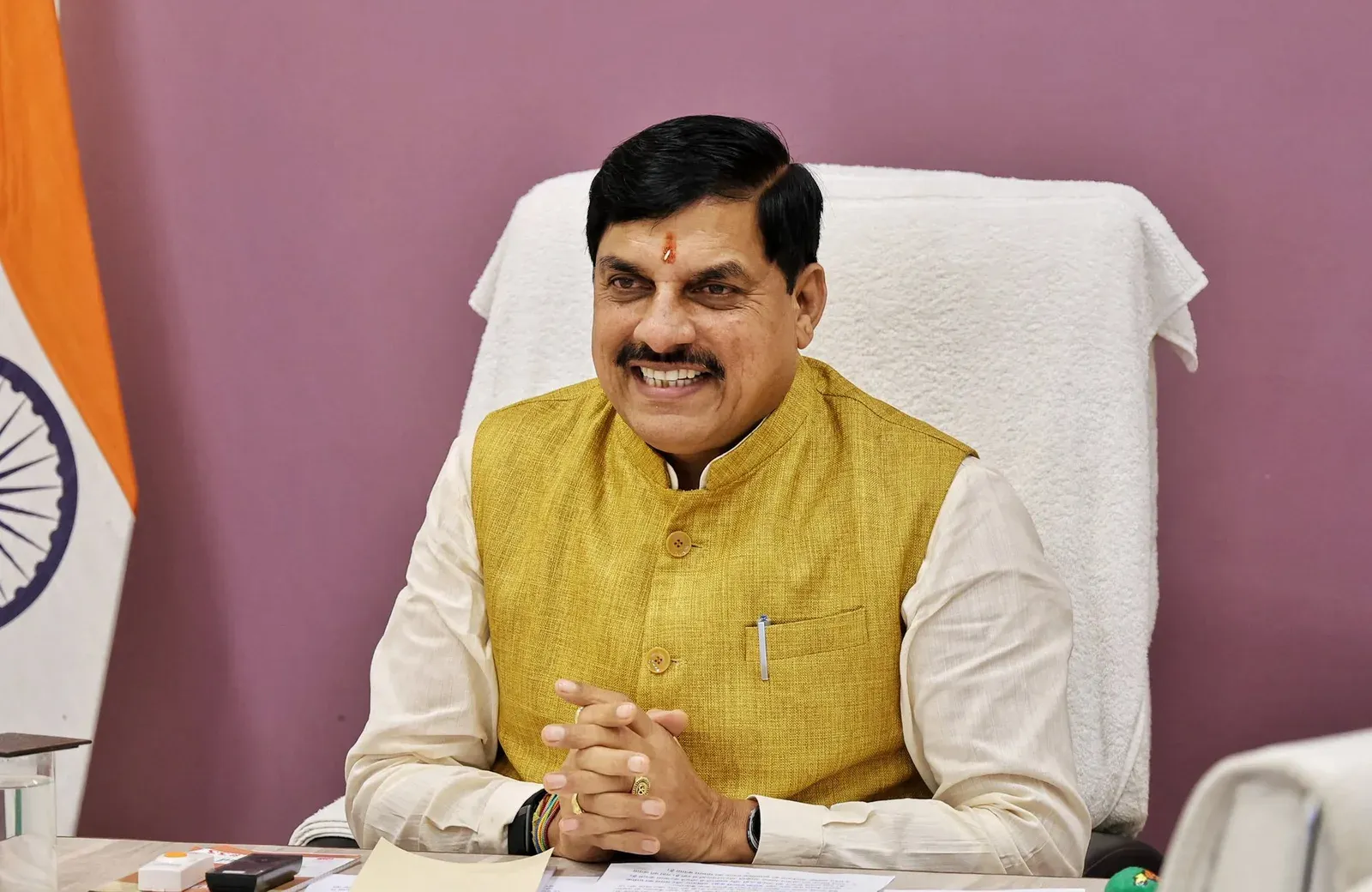 CM Mohan Yadav joins Agar-Malwa Kalash Yatra virtually