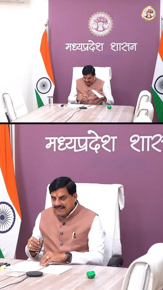 CM Mohan Yadav Joins Balram Krishi Mahotsav via Video Conference