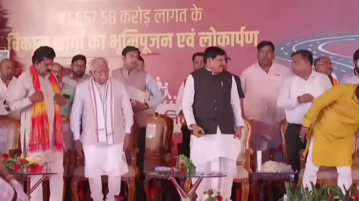 CM Mohan Yadav, Khattar Break Ground on Rs 2,935 Cr Indore-Ujjain Corridor
