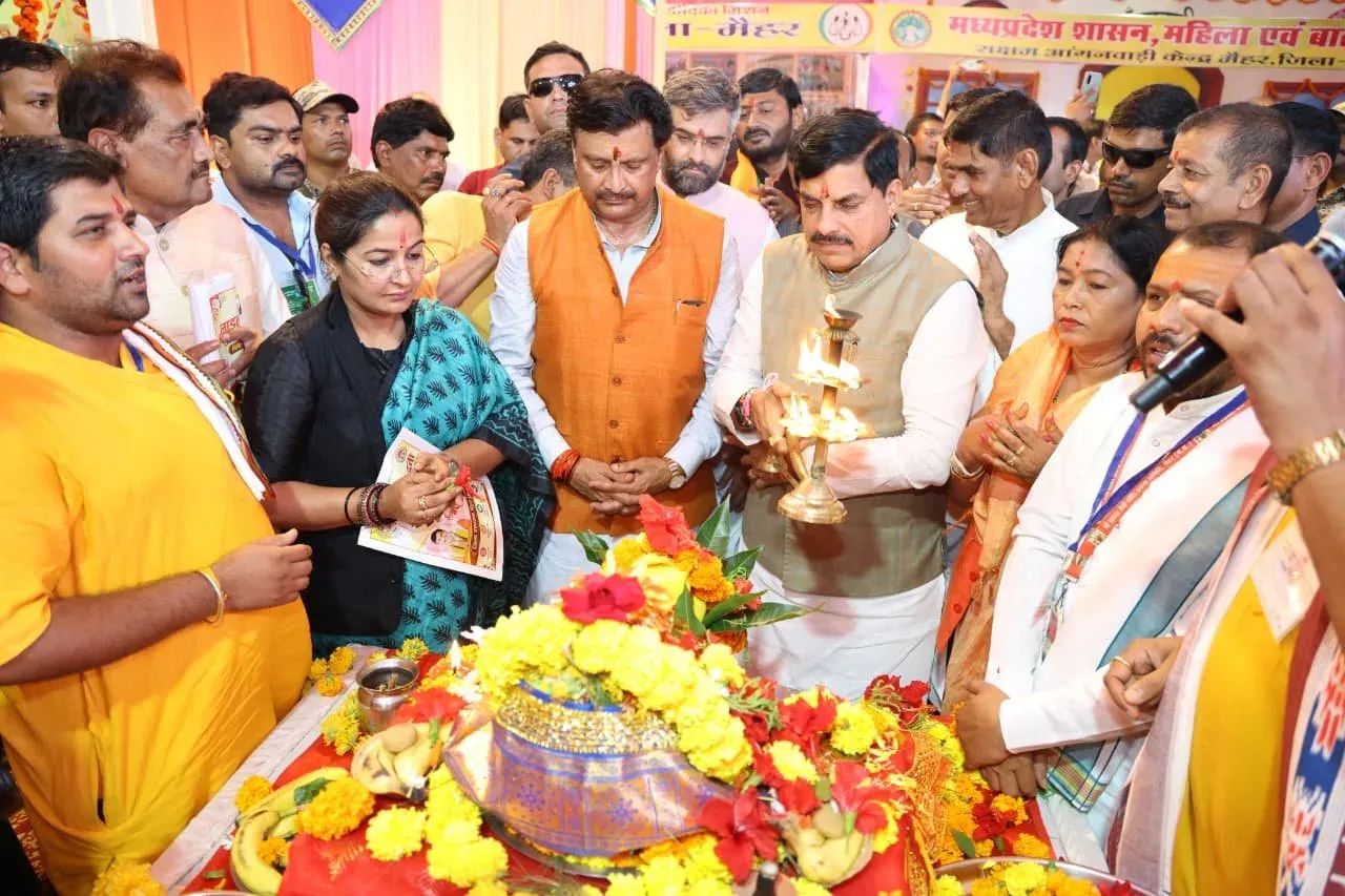 CM Mohan Yadav launches ₹256 cr projects in Maihar under Ladli Behna