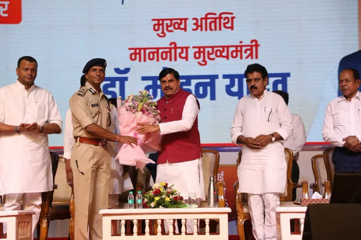 CM Mohan Yadav Launches Drone Unit, Traffic App in Indore