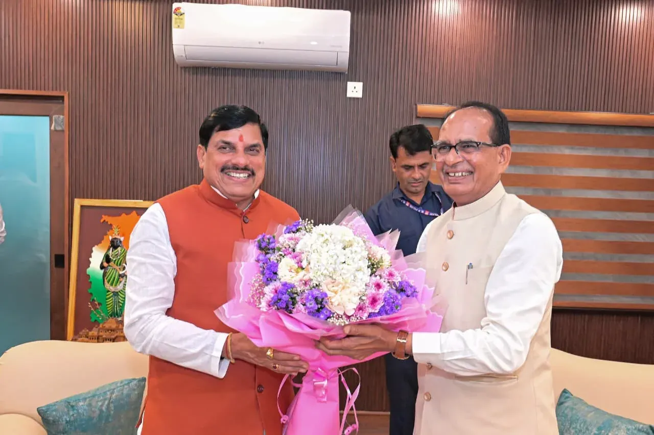 CM Mohan Yadav Meets Union Minister Shivraj Singh Chouhan in Delhi