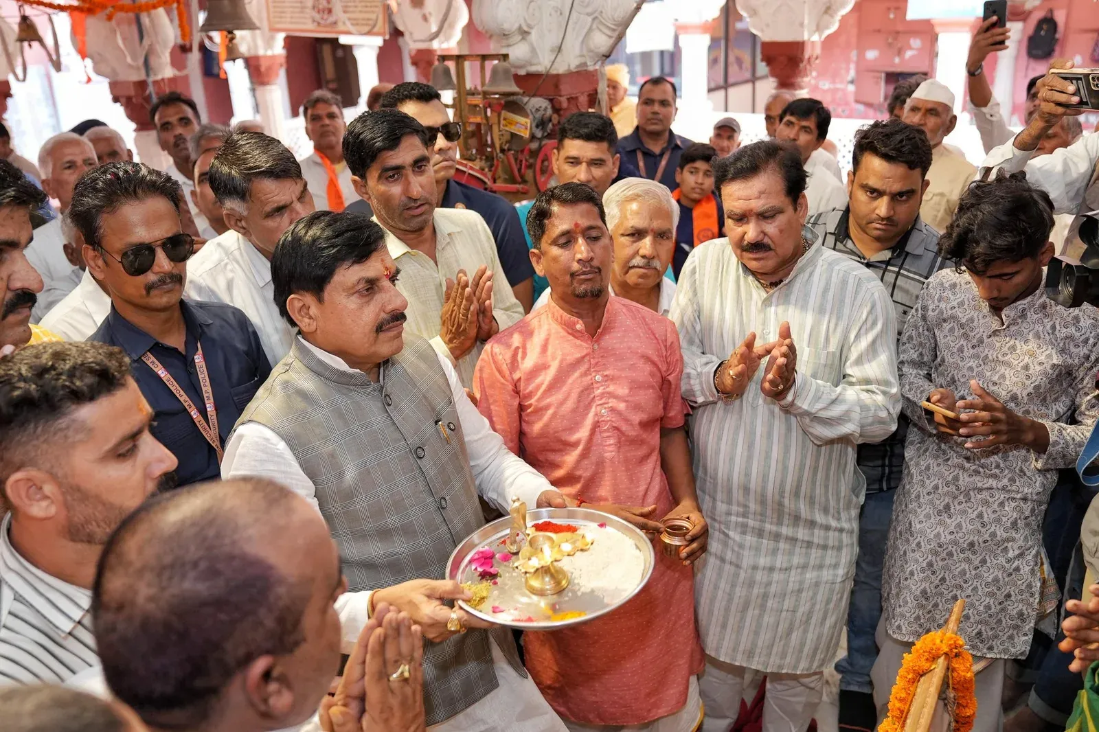 CM Mohan Yadav Offers Prayers at Ujjain's Jagdish Temple