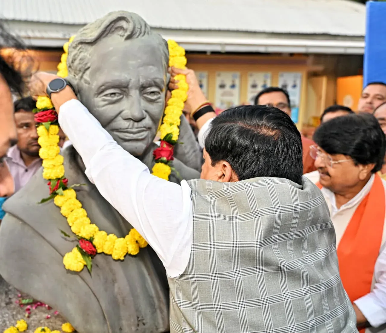 CM Mohan Yadav pays tribute to BJP's founding ideologues in Bhopal