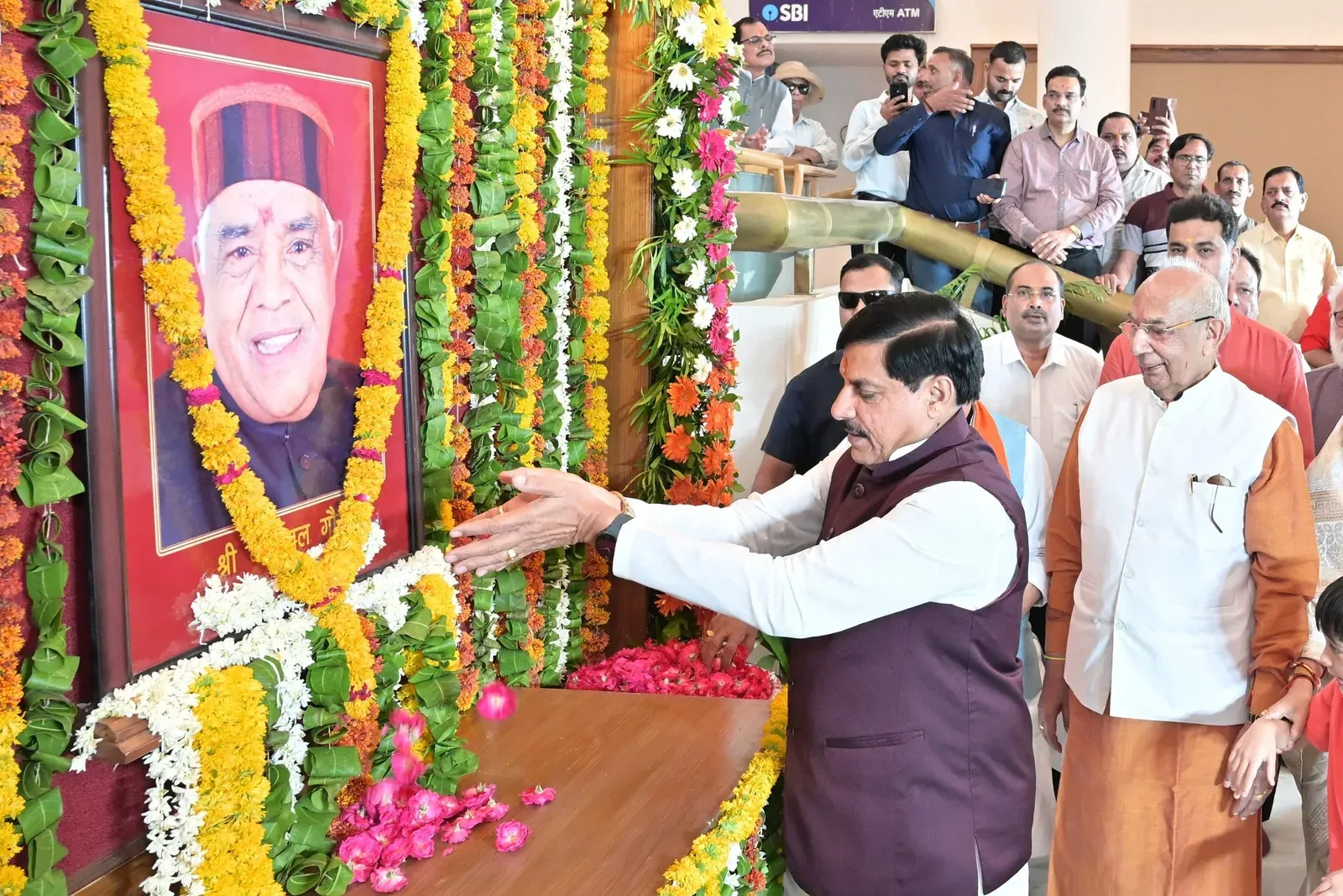 CM Mohan Yadav Pays Tribute to Former MP CM Babulal Gaur