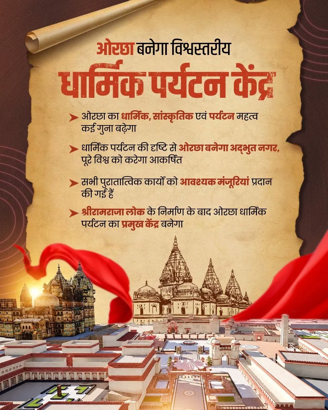 CM Mohan Yadav Pushes Orchha as World-Class Religious Tourism Hub