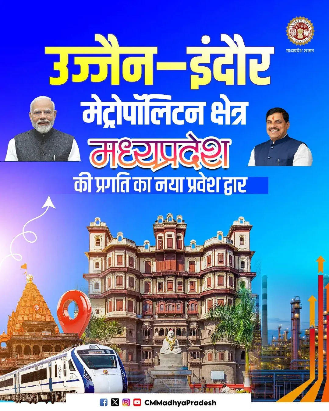 CM Mohan Yadav Unveils Ujjain-Indore Metro Region Plan