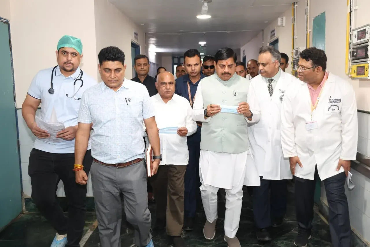 CM Mohan Yadav visits AIIMS Bhopal, meets accident victims