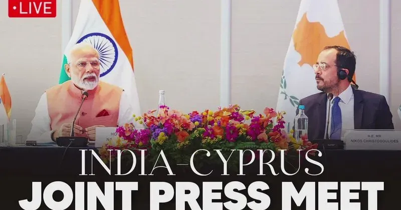 CM Mohan Yadav Watches Modi-Cyprus President Joint Presser