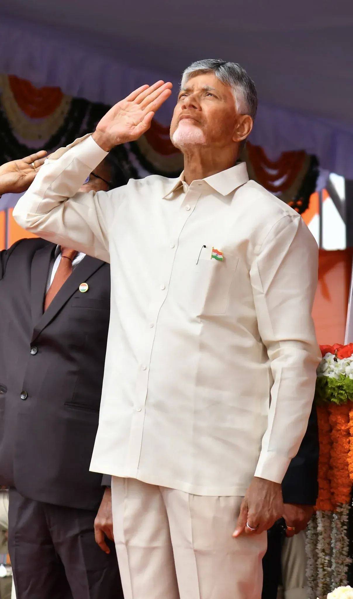 CM Naidu Hoists Flag at Amaravati on I-Day