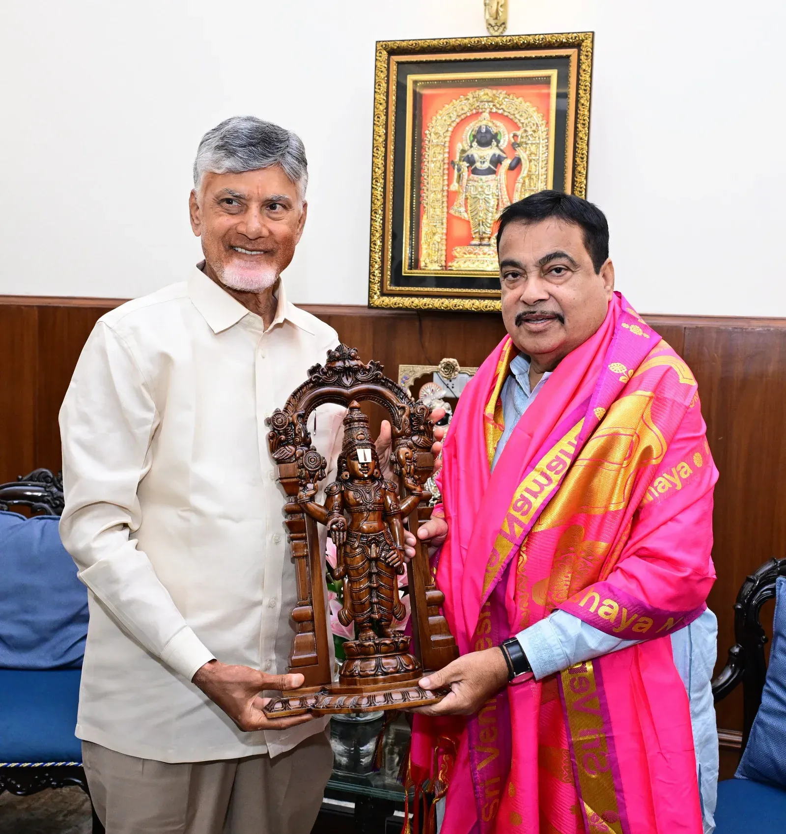 CM Naidu Meets Gadkari, Goyal to Push AP's Big Infrastructure Asks