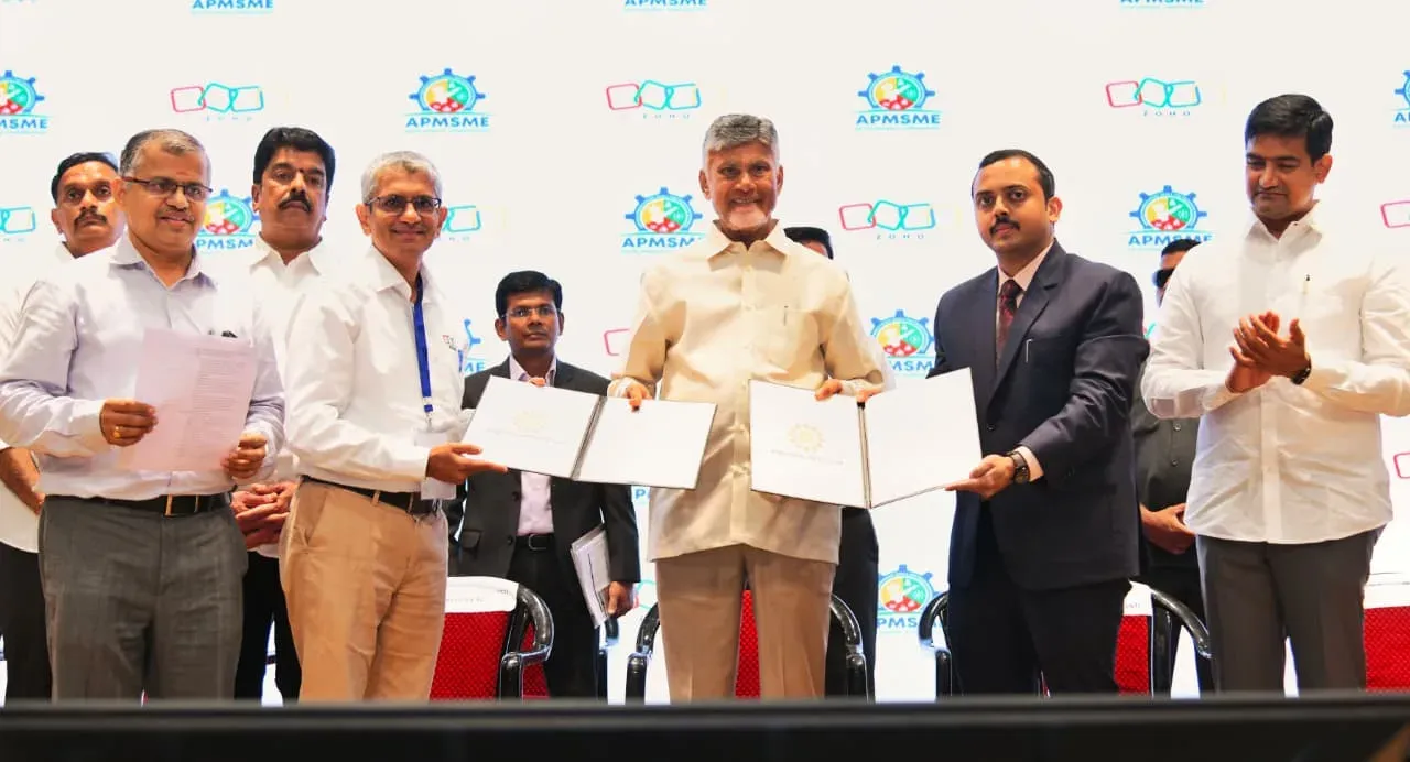 CM Naidu Partners with Zoho to Boost AP MSME Digitalisation