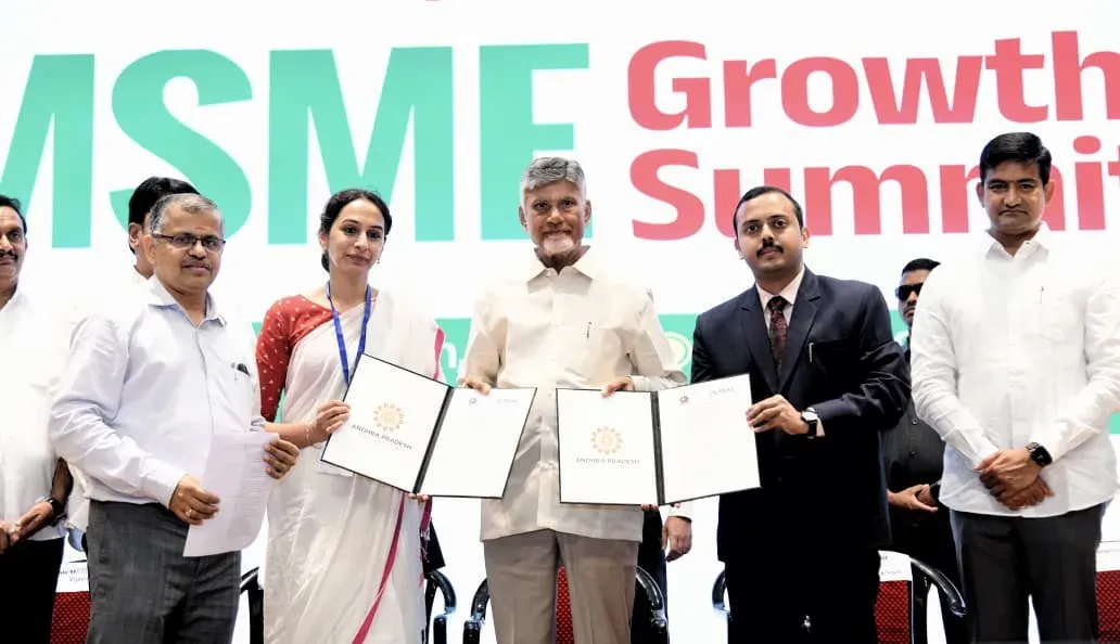 CM Naidu Signs Meta MoU to Train 1 Lakh AP MSMEs