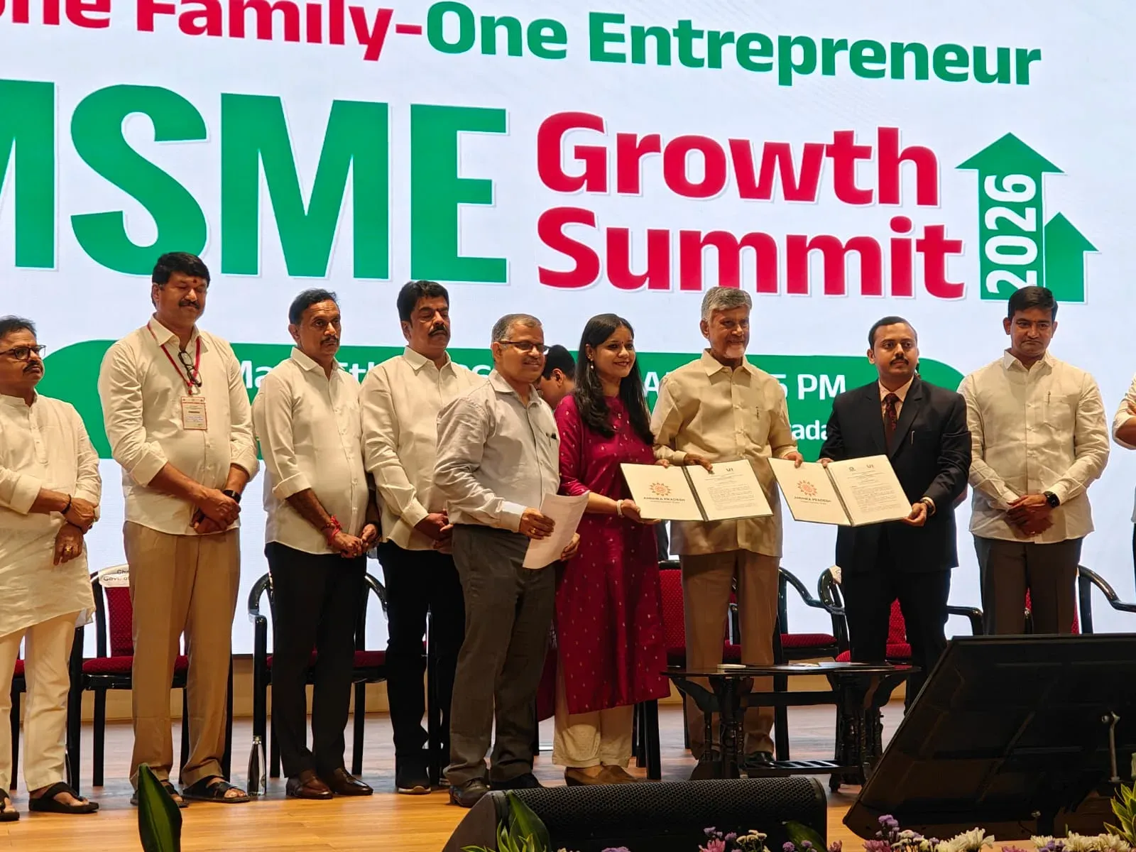 CM Naidu Signs MoU With Vodafone Idea for AP MSME Digital Push