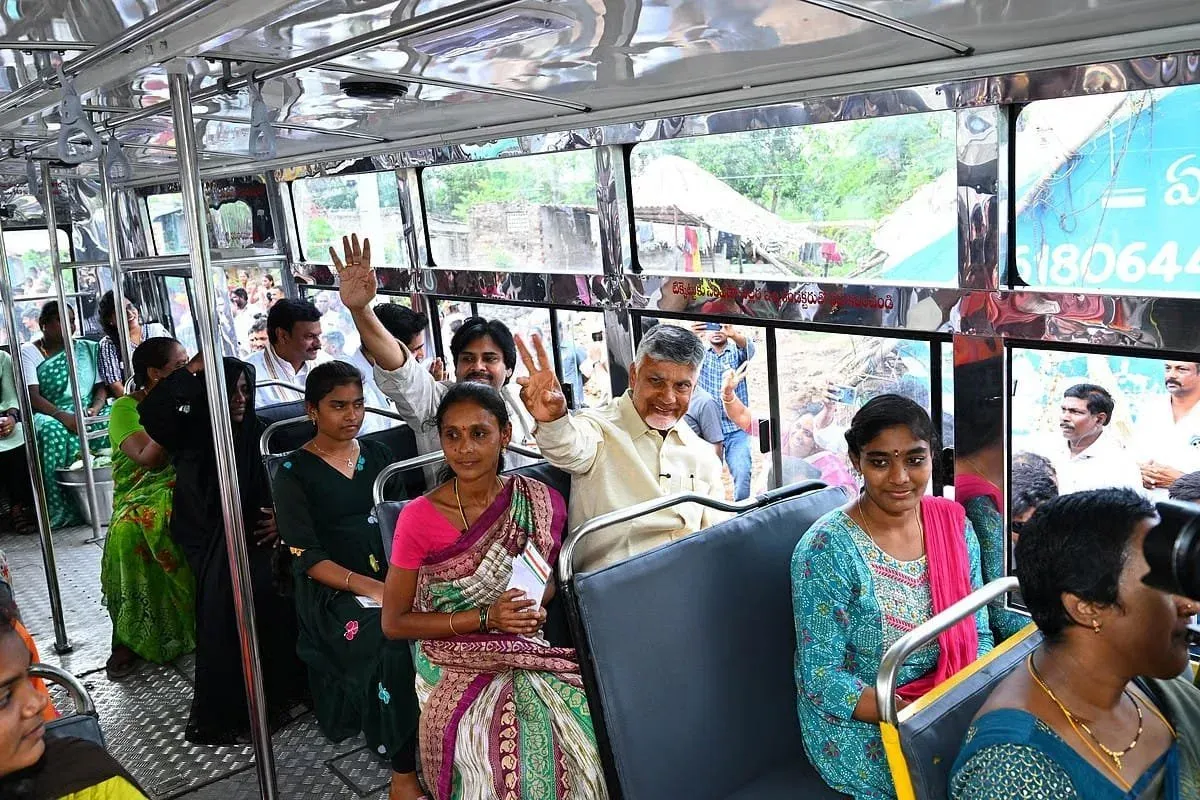 CM Naidu: Stree Shakti crosses 100 crore free bus rides