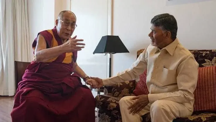 CM Naidu Wishes Dalai Lama on His Birthday