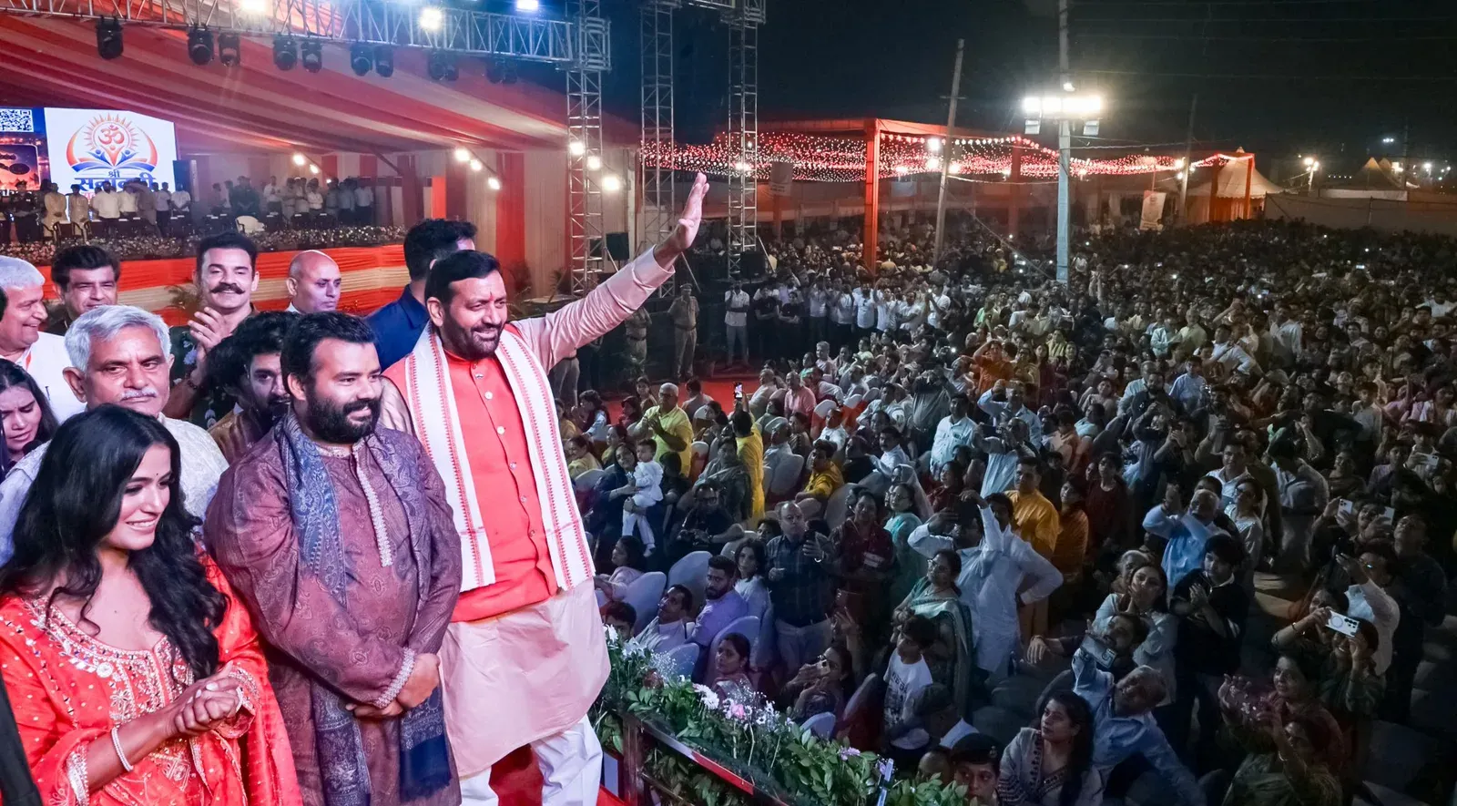 CM Nayab Saini attends Vijayadashami event in Rohtak