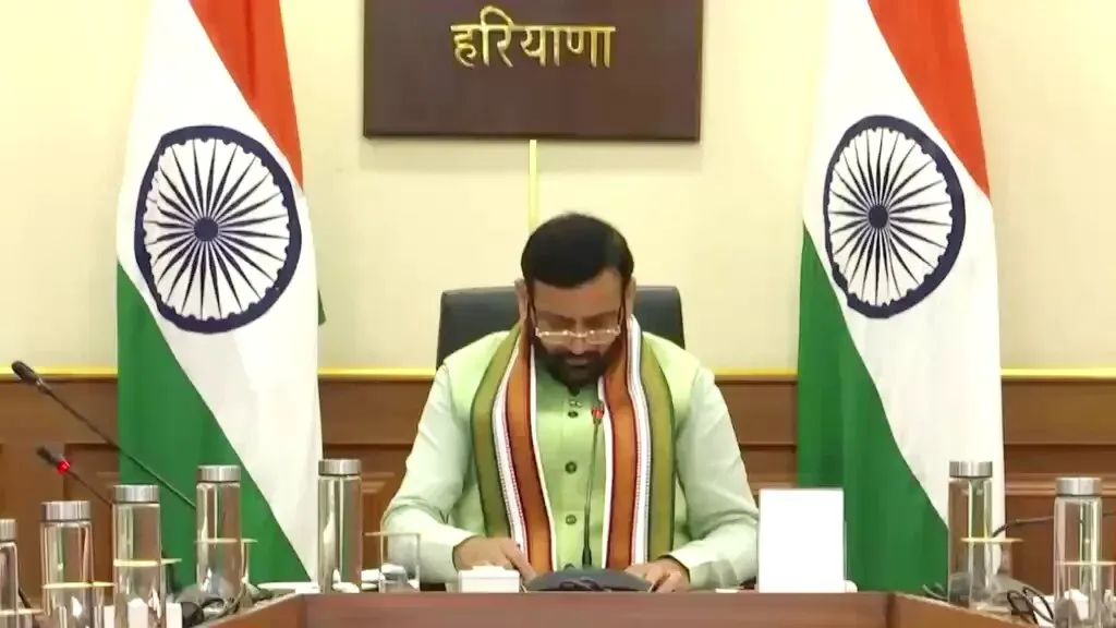 CM Nayab Saini Chairs Haryana Vision-2047 Review Meet