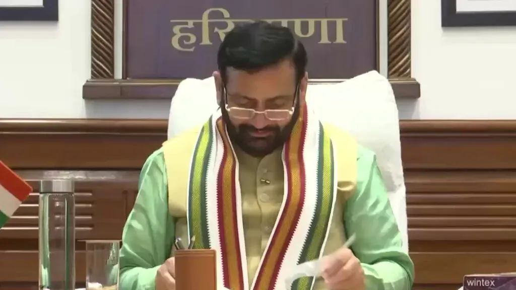 CM Nayab Saini chairs Haryana Vision 2047 transport meet