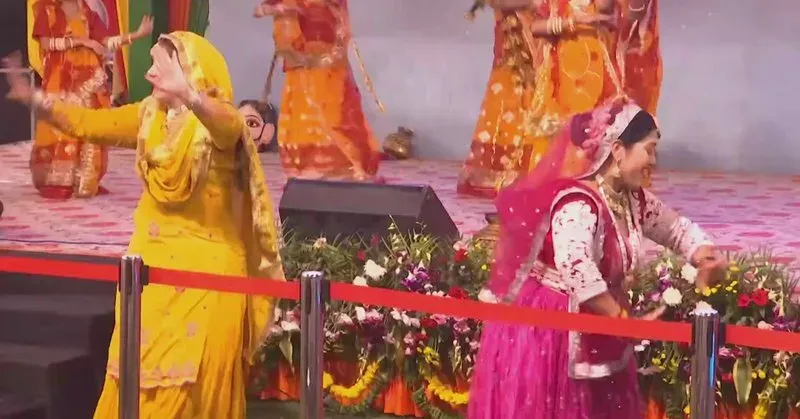 CM Nayab Saini Goes Live at Teej Mahotsav in Chandigarh