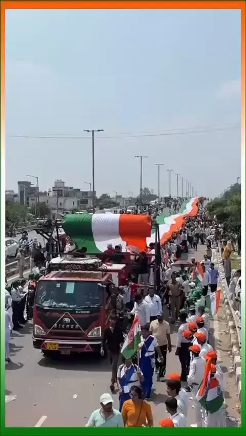 CM Nayab Saini Hails Palwal's 5-km Tricolor March for World Record
