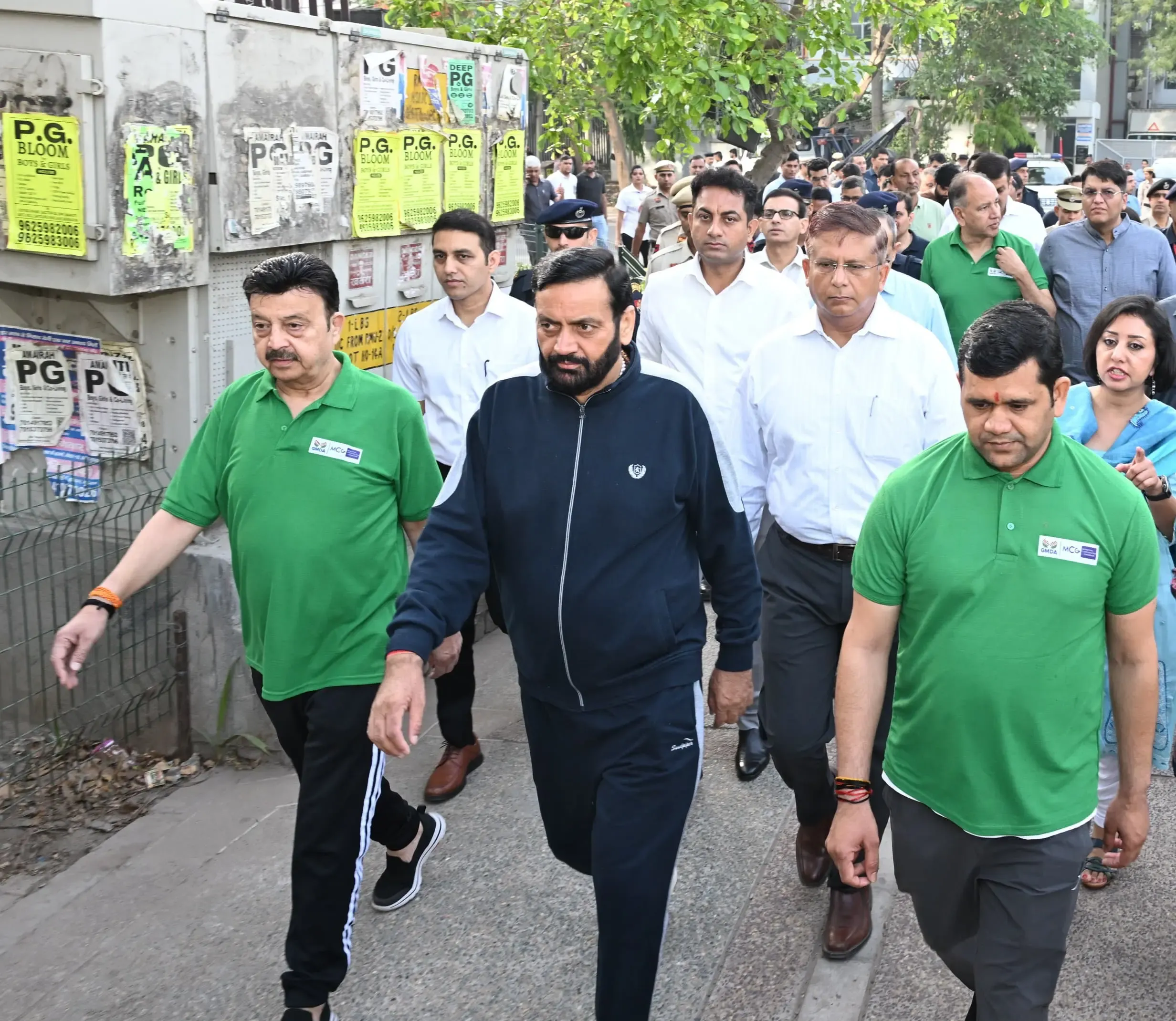 Haryana Chief Minister Nayab Saini Evaluates Gurugram's Inaugural 'Complete Streets' Project