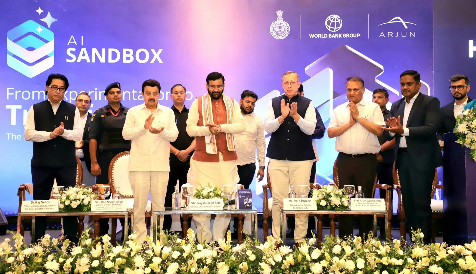 CM Nayab Saini Launches AI Sandbox in Gurugram