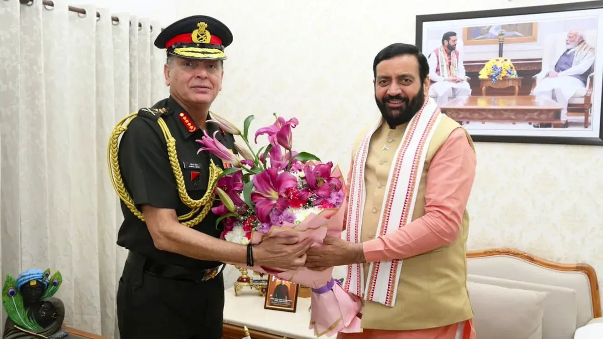CM Nayab Saini Meets Army Chief, Western Command Head in Chandigarh