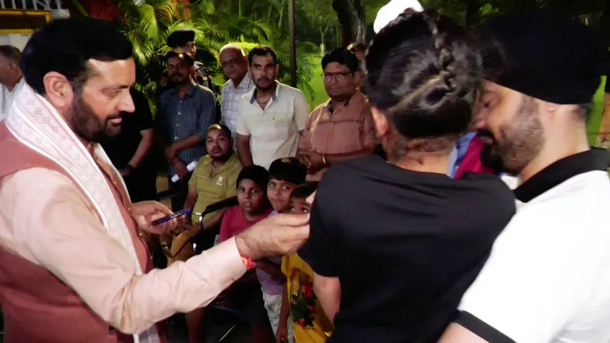 CM Nayab Saini Meets Divyang Children at Sant Kabir Kutir