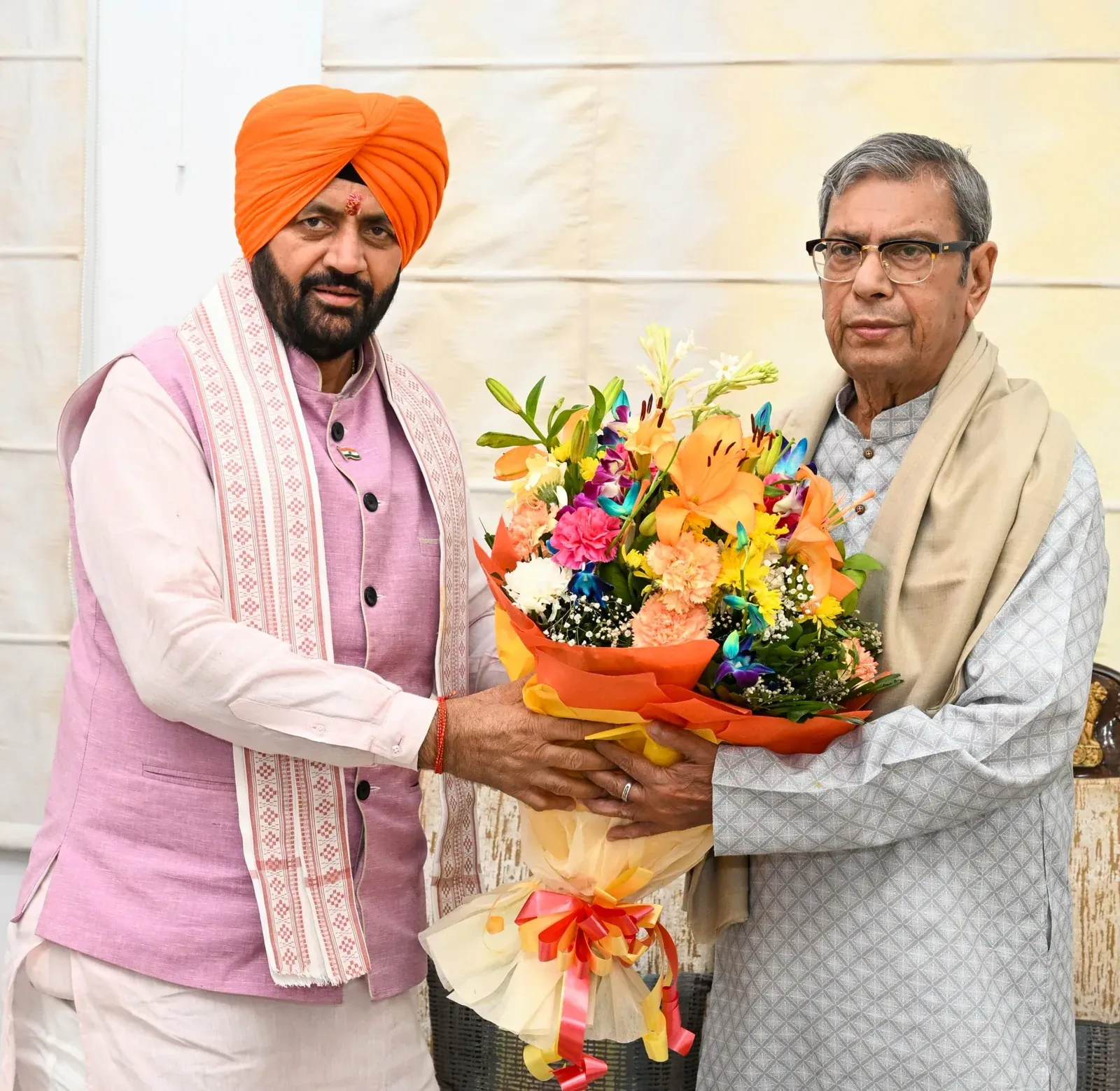 CM Nayab Saini Meets Haryana Governor at Lok Bhavan