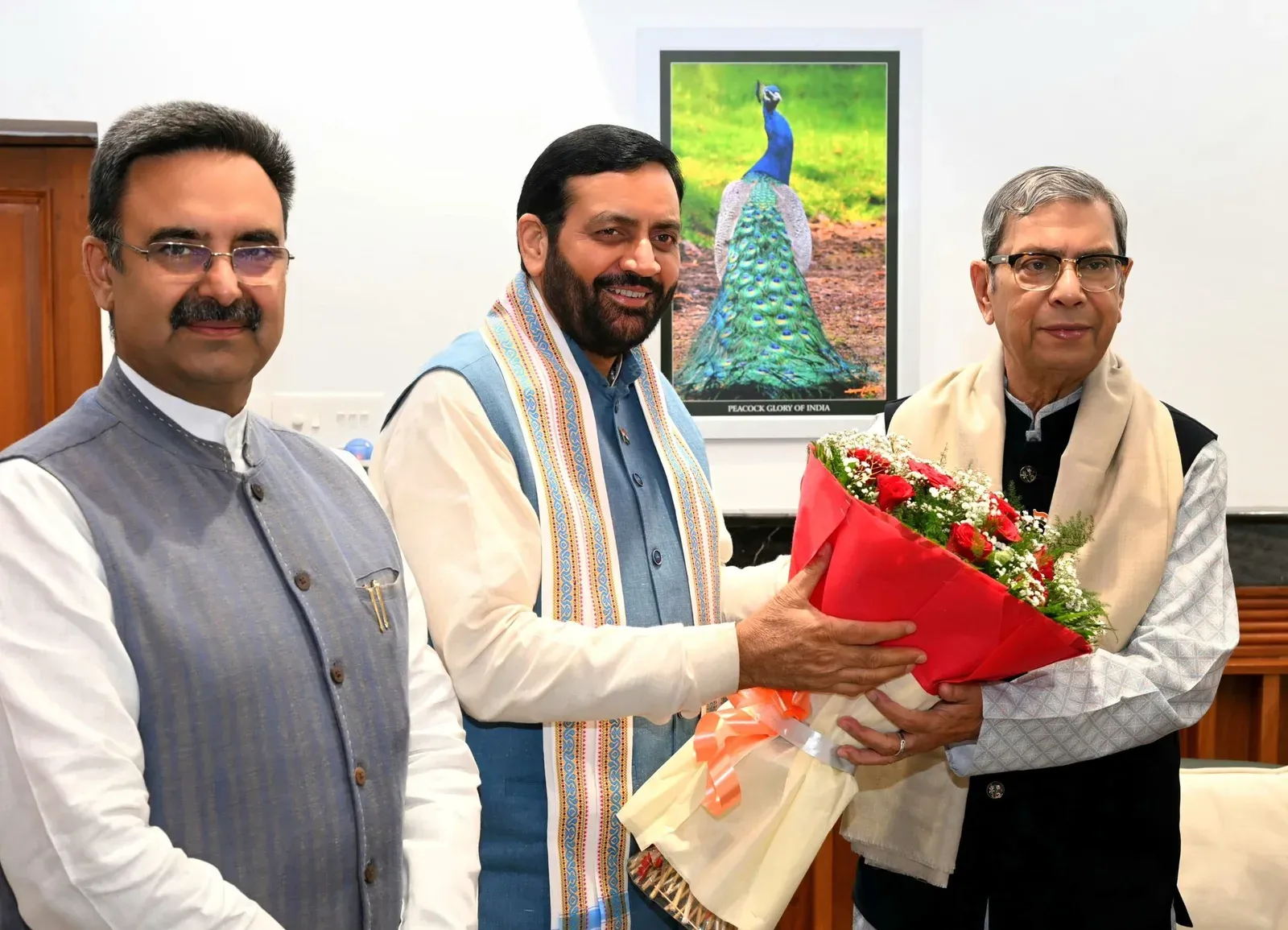 CM Nayab Saini Meets Haryana Governor at Lokabhavan