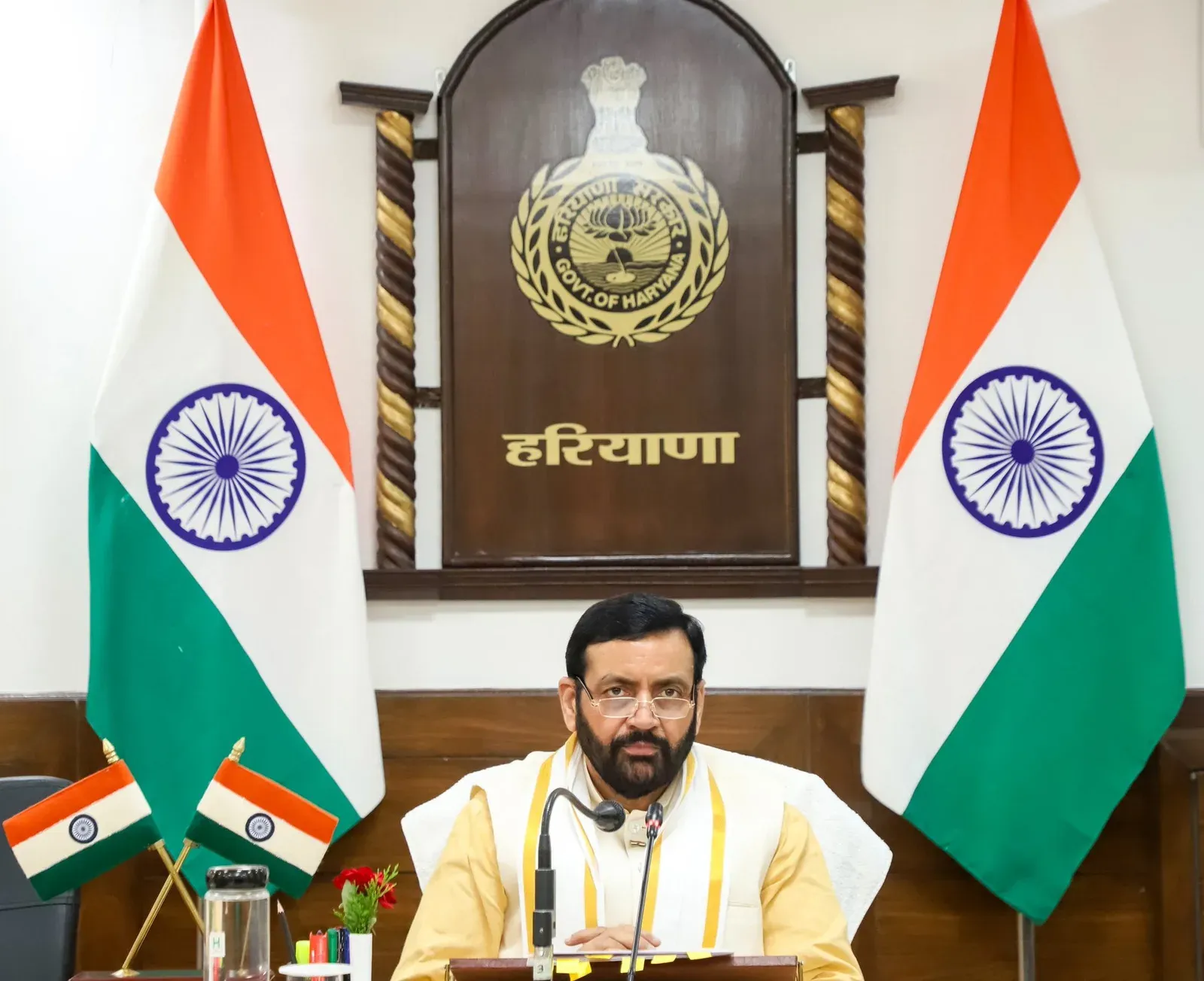 CM Nayab Saini Reviews CMR Delivery, Kharif Prep in Chandigarh