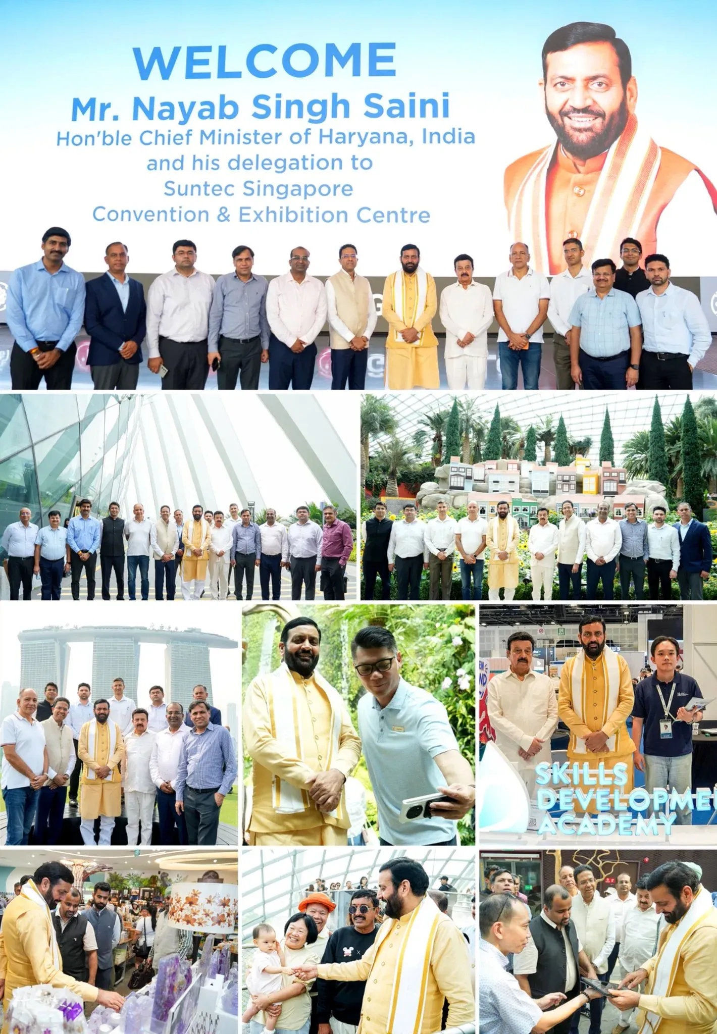 CM Nayab Saini Shares Glimpses From Singapore Visit Day 1