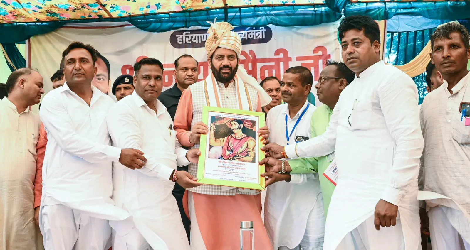 CM Nayab Saini Visits Ghadoli, Announces ₹42 Lakh for Village