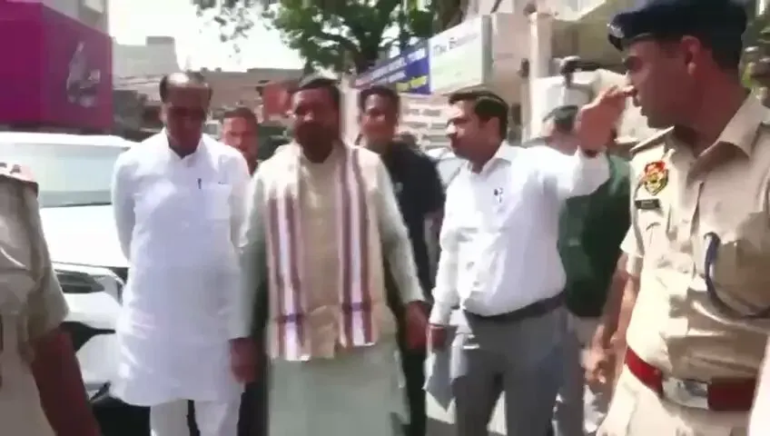 CM Nayab Saini visits Rohtak D-Park fire site, meets victims