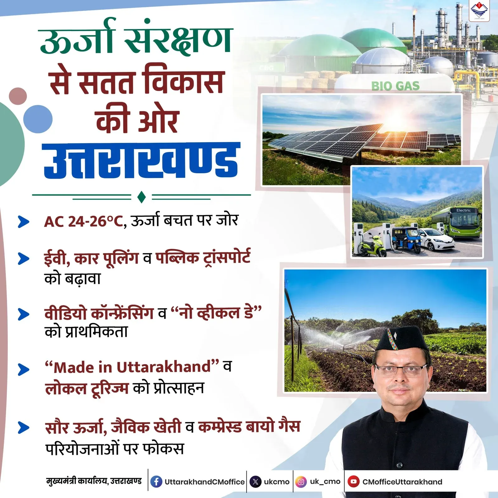 CM Office: Uttarakhand moves toward sustainable development via energy conservation