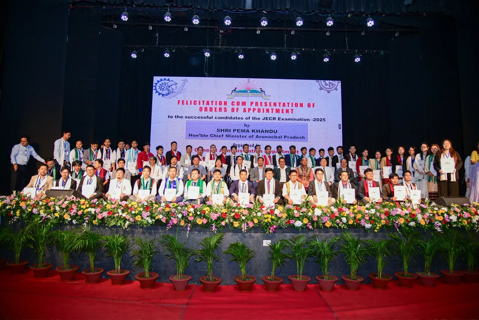 CM Pema Khandu Attends JECR 2025 Felicitation Ceremony