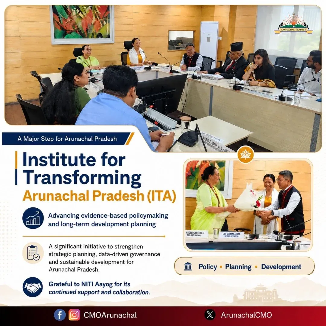 CM Pema Khandu backs ITA think tank for Arunachal Pradesh
